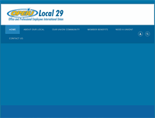 Tablet Screenshot of opeiu29.org